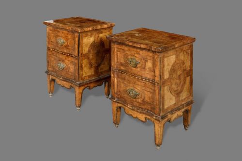Elegant pair of cabinets, Parma late 18th century
    